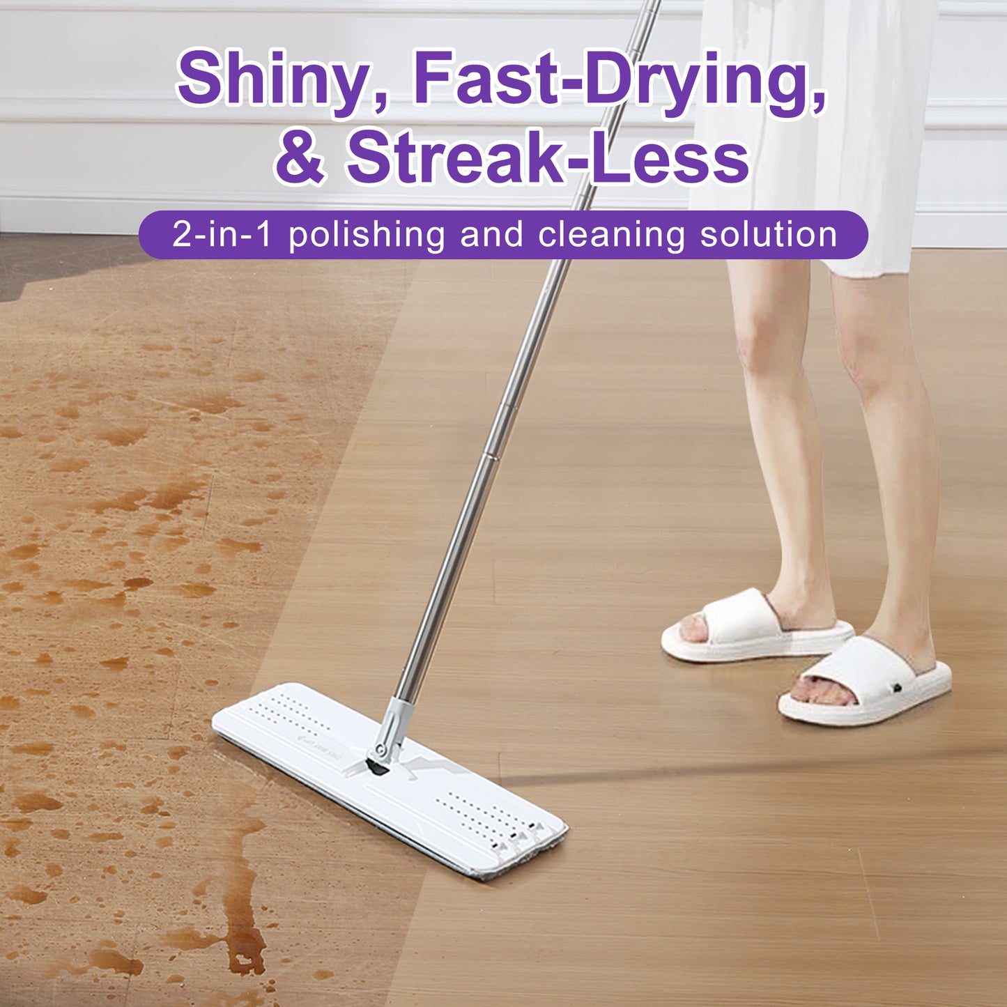 JOYMOOP Floor Cleaner Pods, Floor Cleaning Solution with Mop Bucket, Freesia Scent Pack of 15 Pcs