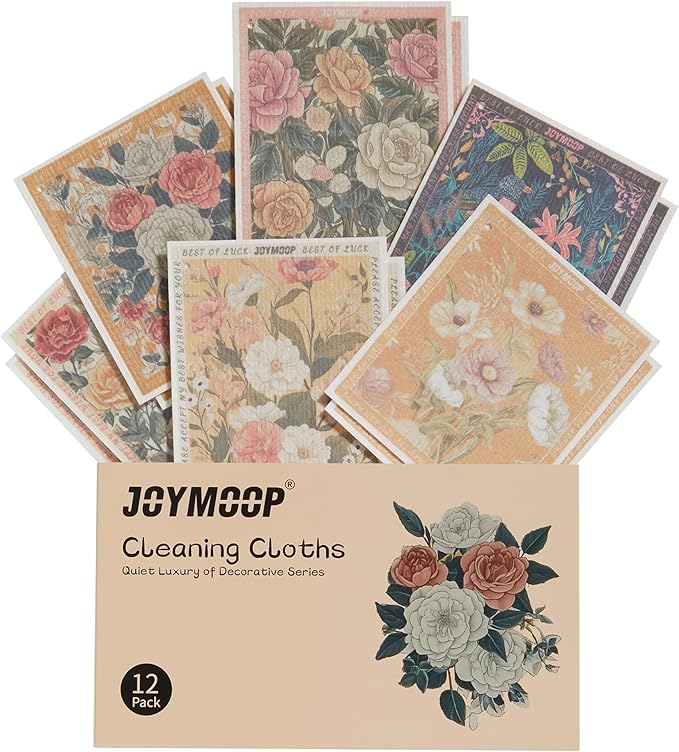 JOYMOOP Decorate Cleaning Cloth (Simple Floral of Decorative Series)