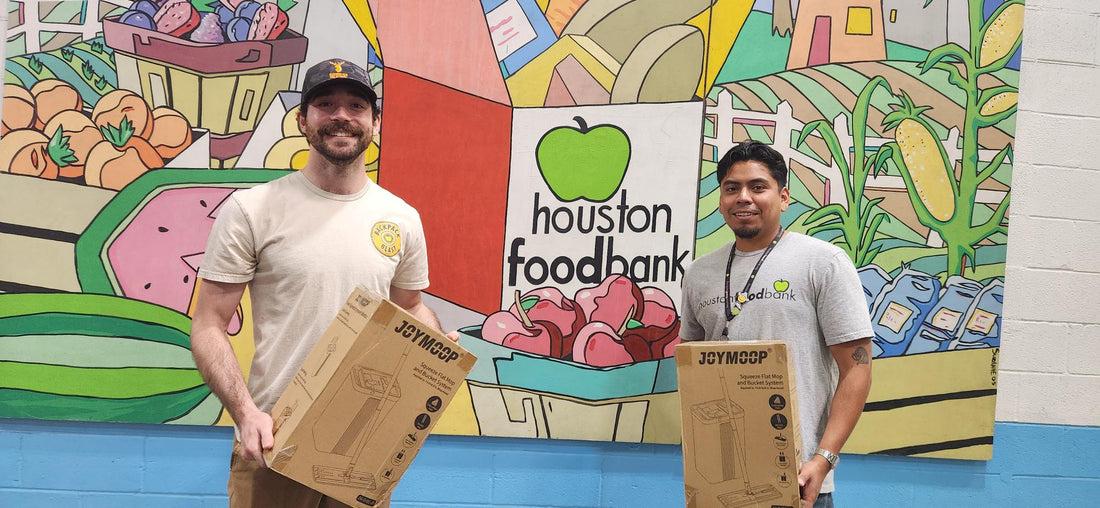 JOYMOOP Donates Cleaning Supplies to Houston Food Bank to Support Community Health and Dignity