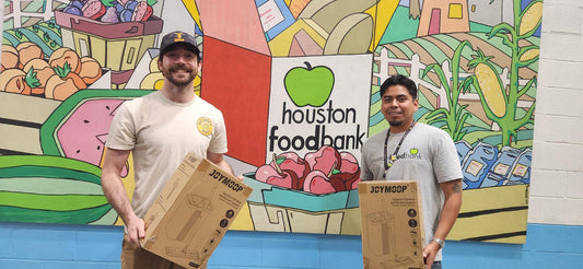 JOYMOOP Donates Cleaning Supplies to Houston Food Bank to Support Community Health and Dignity