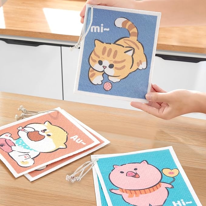 Cartoon Dish Rag