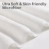 JOYMOOP Bath Towels 4 Packs Extra Large 60" x 30", Quicker to Dry Mcirofiber Towels for Bathroom, Larger & Lighter Weight, Super Soft and Absorbent, Bathroom Towels, White