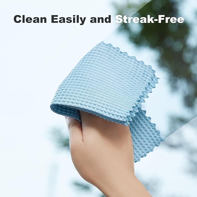 Microfiber Cleaning Cloth, Reusable Absorbent Microfiber Cleaning Cloths