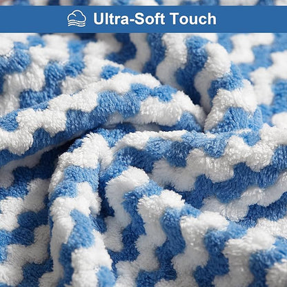 JOYMOOP 5 Pack Microfiber Cleaning Cloth, All-Purpose Microfiber Towels, Absorbent Streak Free Lint Free Rags for Cleaning Reusable and Washable Towels - 11.81" x 11.81"