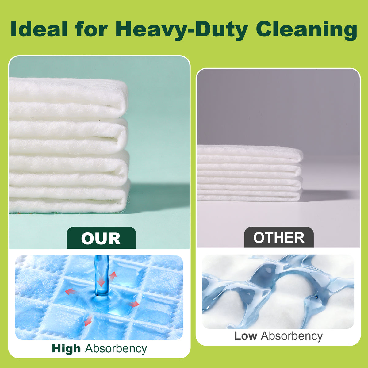 JOYMOOP 72 Pcs Disposable Wet Sweeping Cloths Compatible with Swiffer Sweeper Mop, Disposable Dust Refills Mop Pads for Floor Mopping and Cleaning, Lemon Scent, Mop Not Included