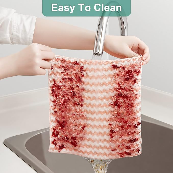 Microfiber Cleaning Cloth, Kitchen Towels for Dish Drying Washing