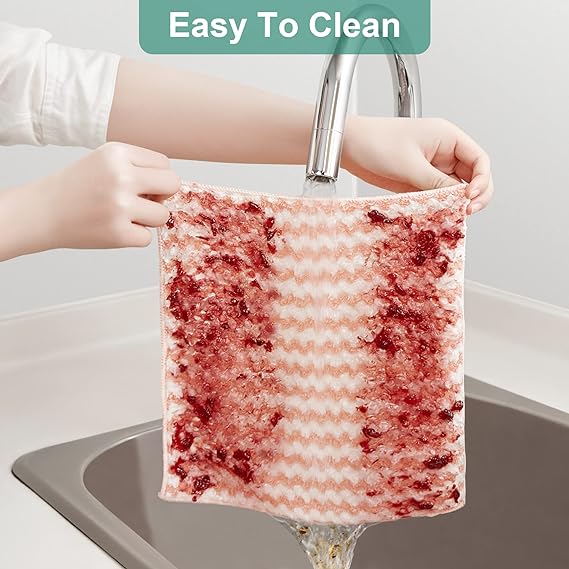 Microfiber Cleaning Cloth 18Pack, Microfiber Cleaning Rags Kitchen Dish Rags for Washing Dishes