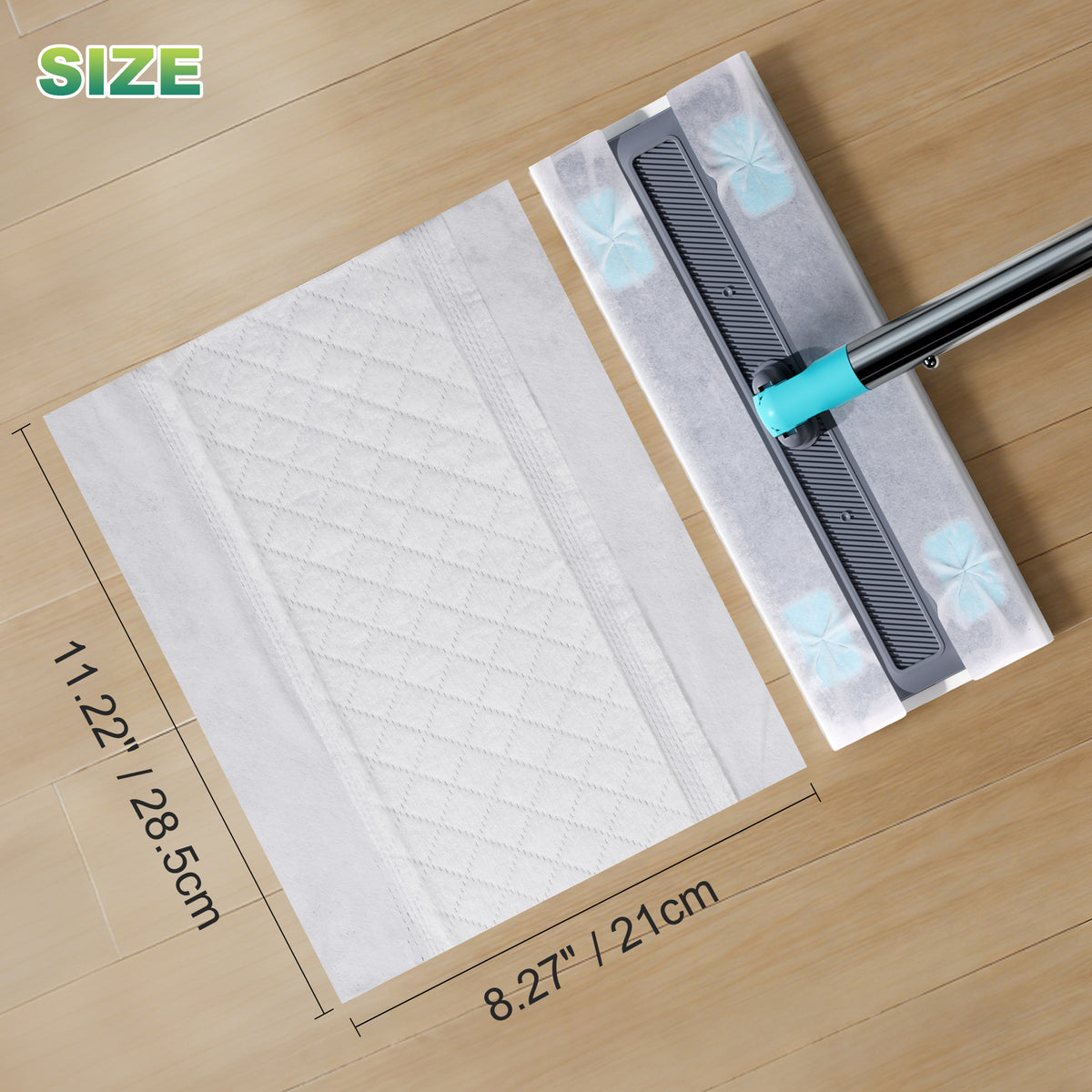 JOYMOOP 72 Pcs Disposable Wet Sweeping Cloths Compatible with Swiffer Sweeper Mop, Disposable Dust Refills Mop Pads for Floor Mopping and Cleaning, Lemon Scent, Mop Not Included