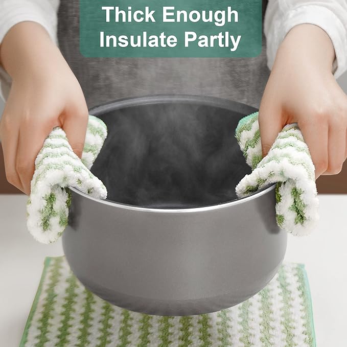 Microfiber Cleaning Cloth, Kitchen Towels for Dish Drying Washing