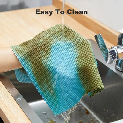 Microfiber Cleaning Cloth, Reusable Absorbent Microfiber Cleaning Cloths