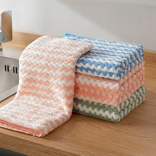 Microfiber Cleaning Cloth, Kitchen Towels for Dish Drying Washing